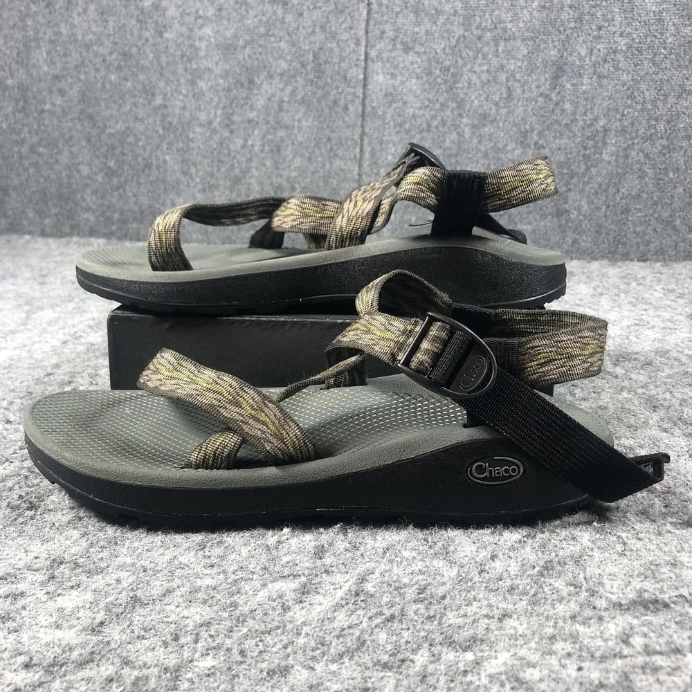 Chaco Flip Sandals Mens 12‎ Taupe Adjustable Thong Hiking Outdoor Comfort